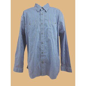 Orvis Active Fit Blue Check Performance Shirt XL NWOT